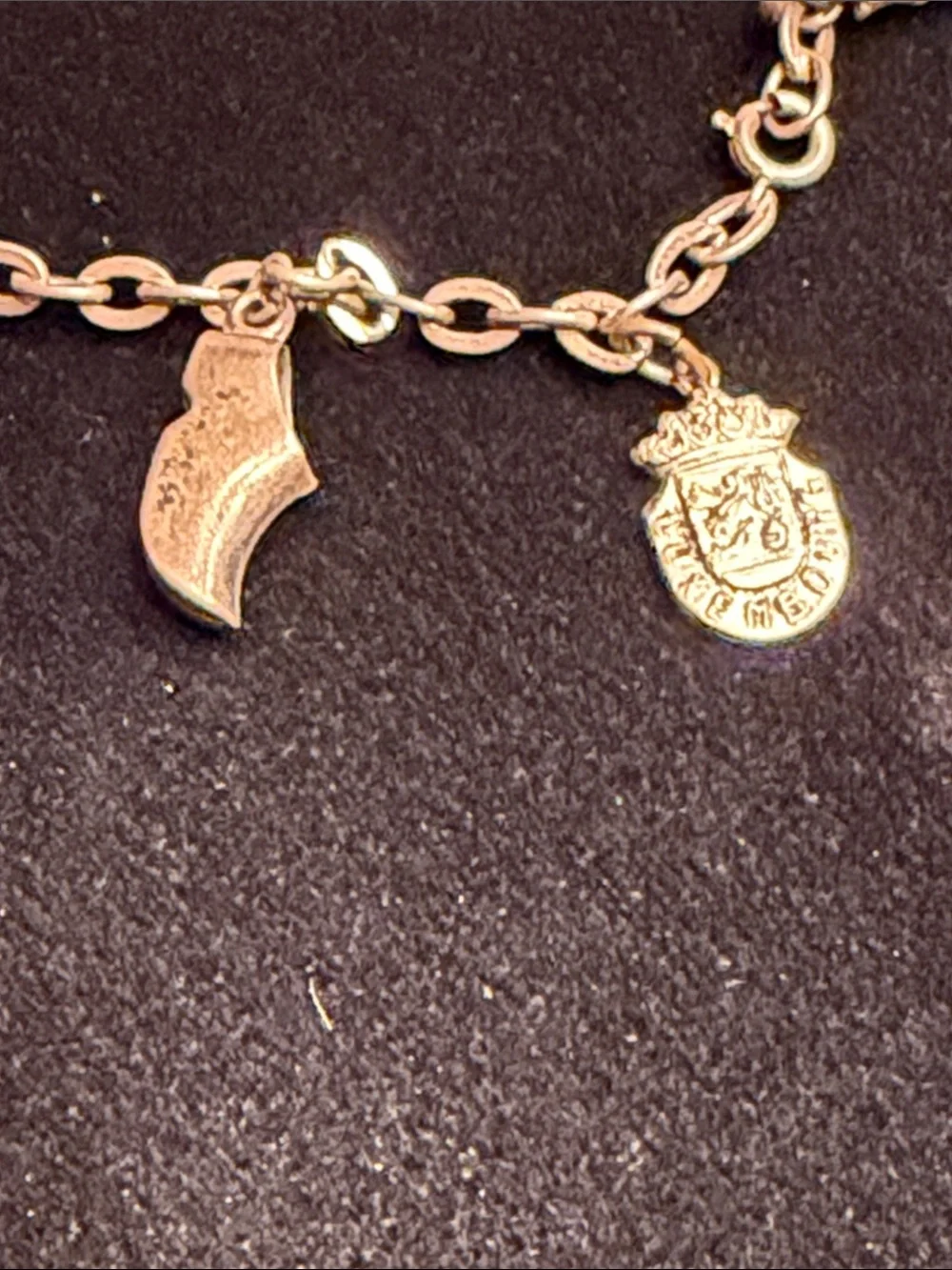 MCM 925 Stamped European Travel Souvenir Charm Bracelet